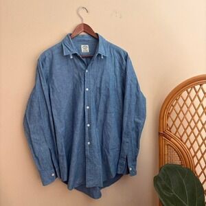 VTG Menswear Grahm Marsh Kamakura Made in Japan Denim Chambray Button Up Shirt